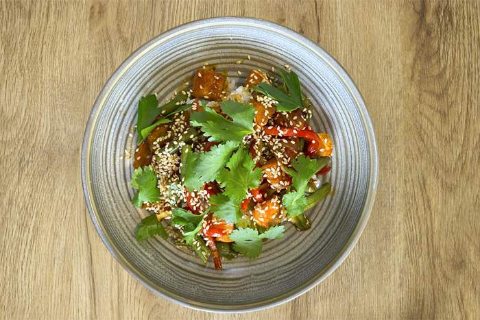 Рис с сёмгой