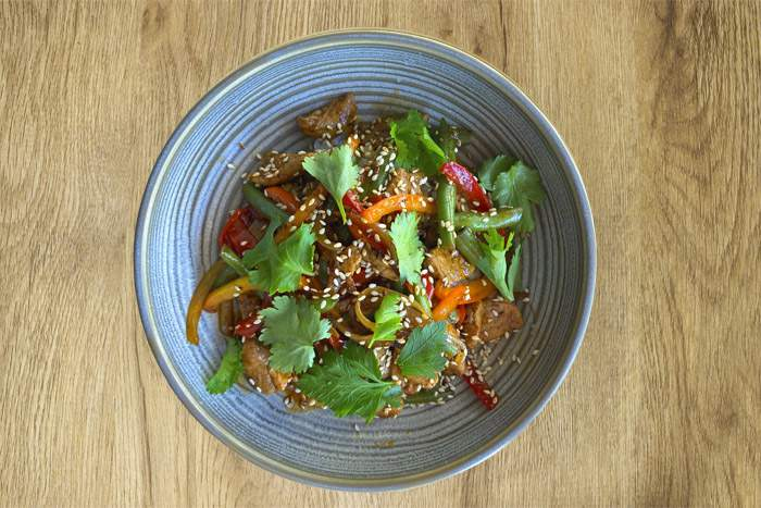 Рис со свининой